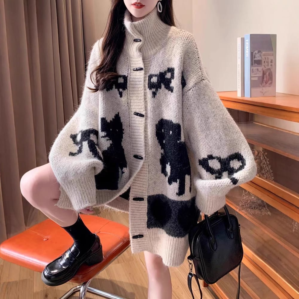 【outer】ニットカーデ　M28167
