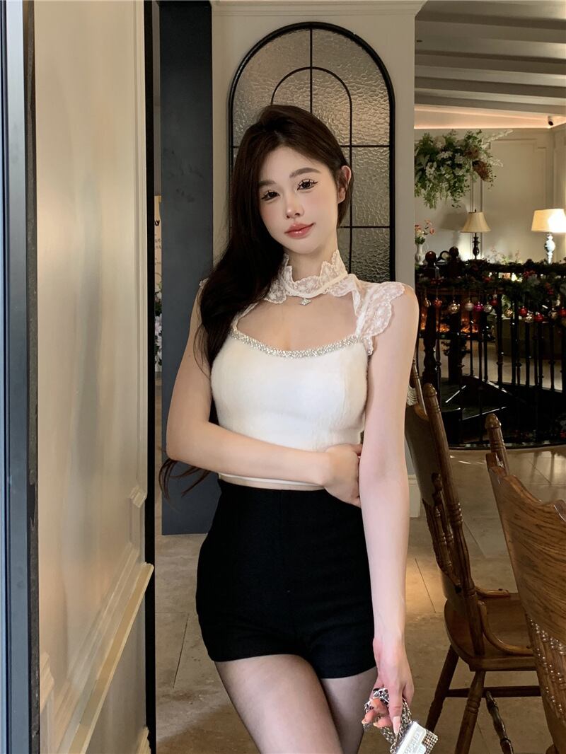 【tops】レースノースリーブキャミソール G20137