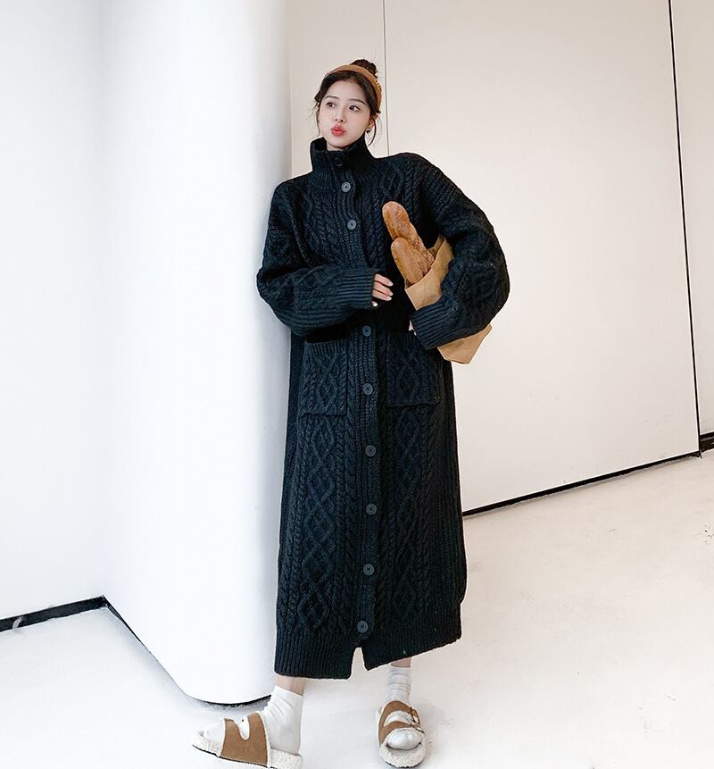【dress】ロングニットワンピース　N2187