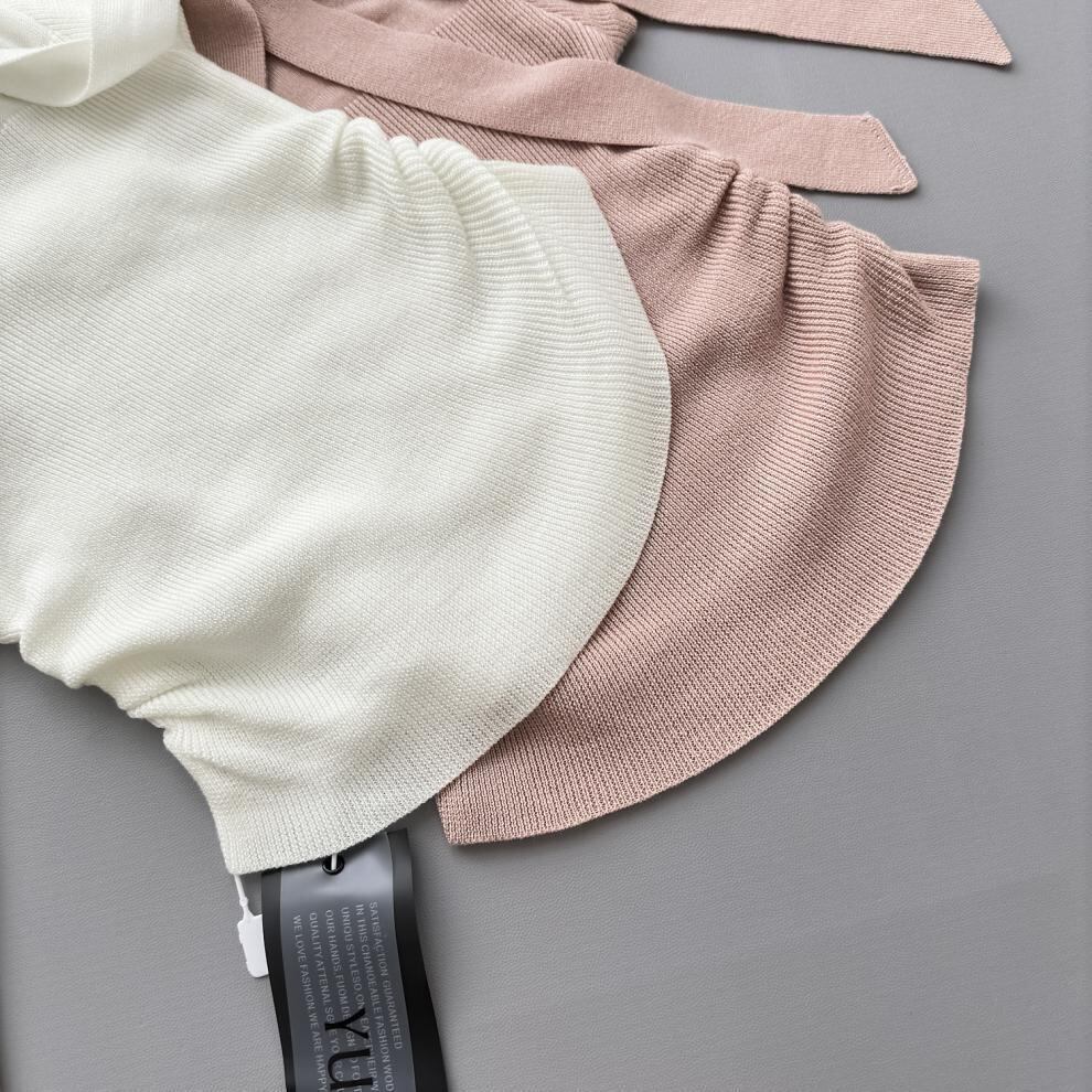 【tops】アームカバー付きニットトップス　M27892