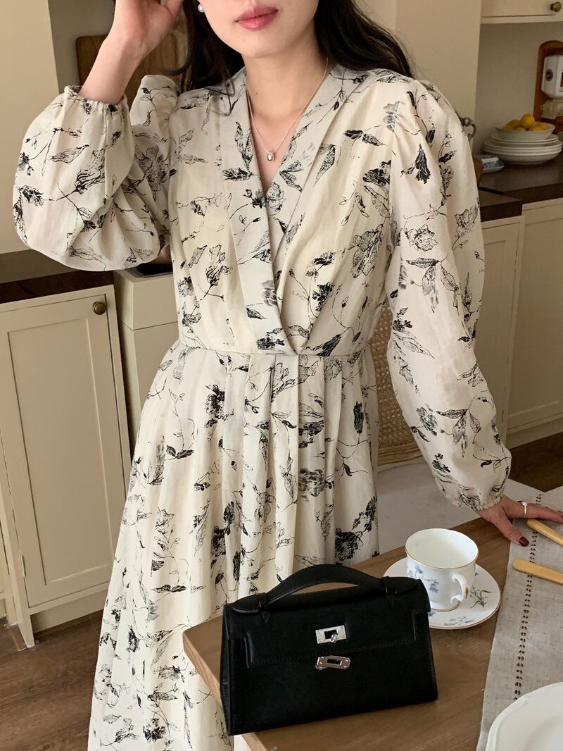 【dress】プリントワンピース　M29582