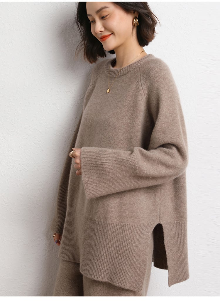 【tops】クルーネックニットセーター　M26244
