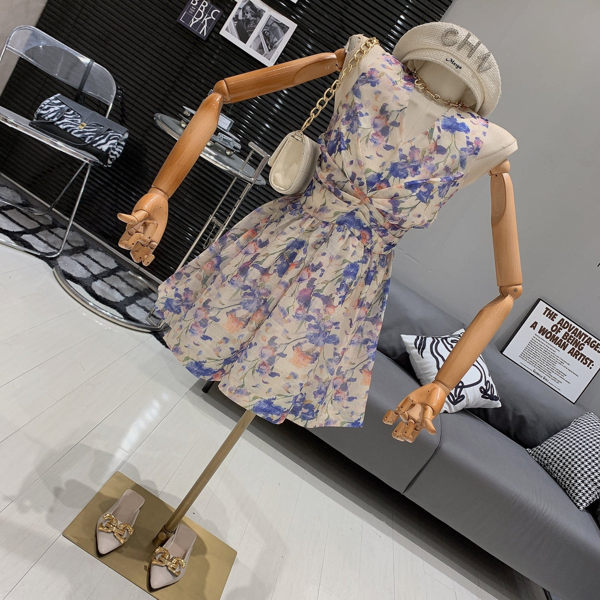 【dress】花柄ワンピース　M24994