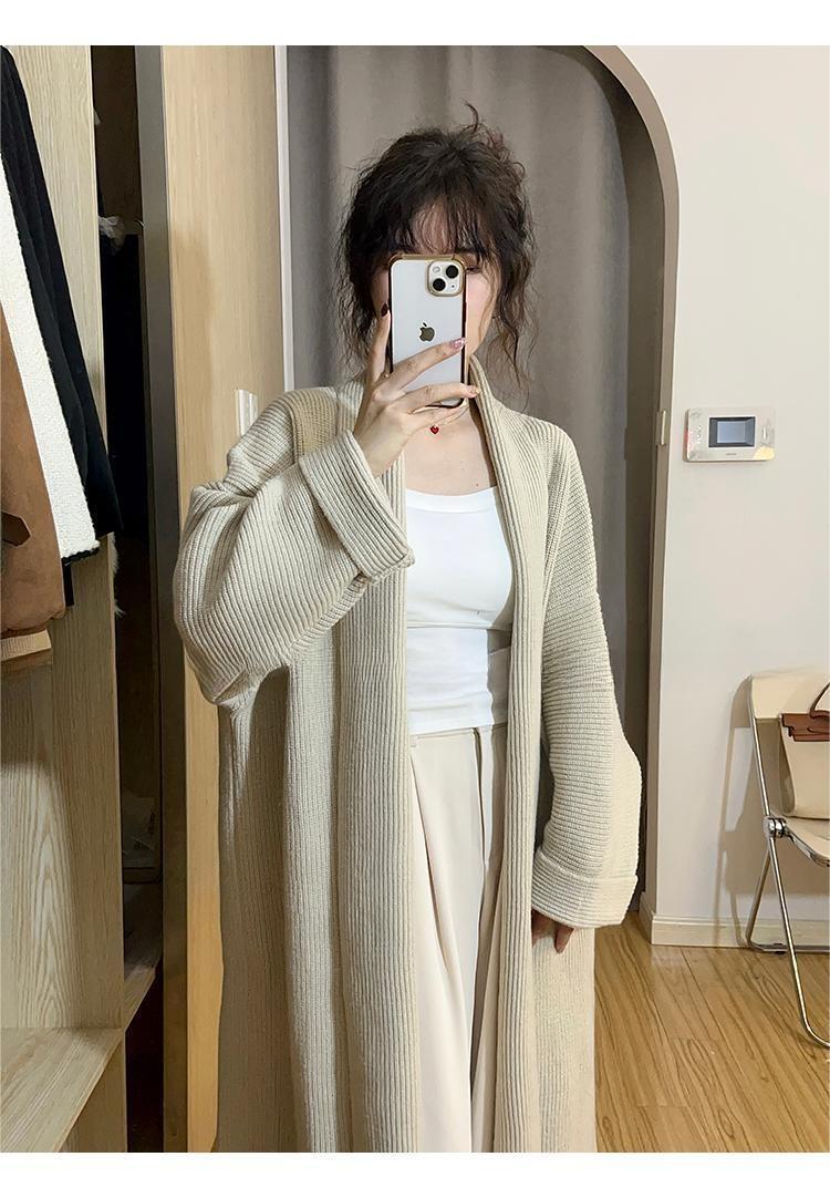 【outer】ロング丈ニットカーデ　M19009