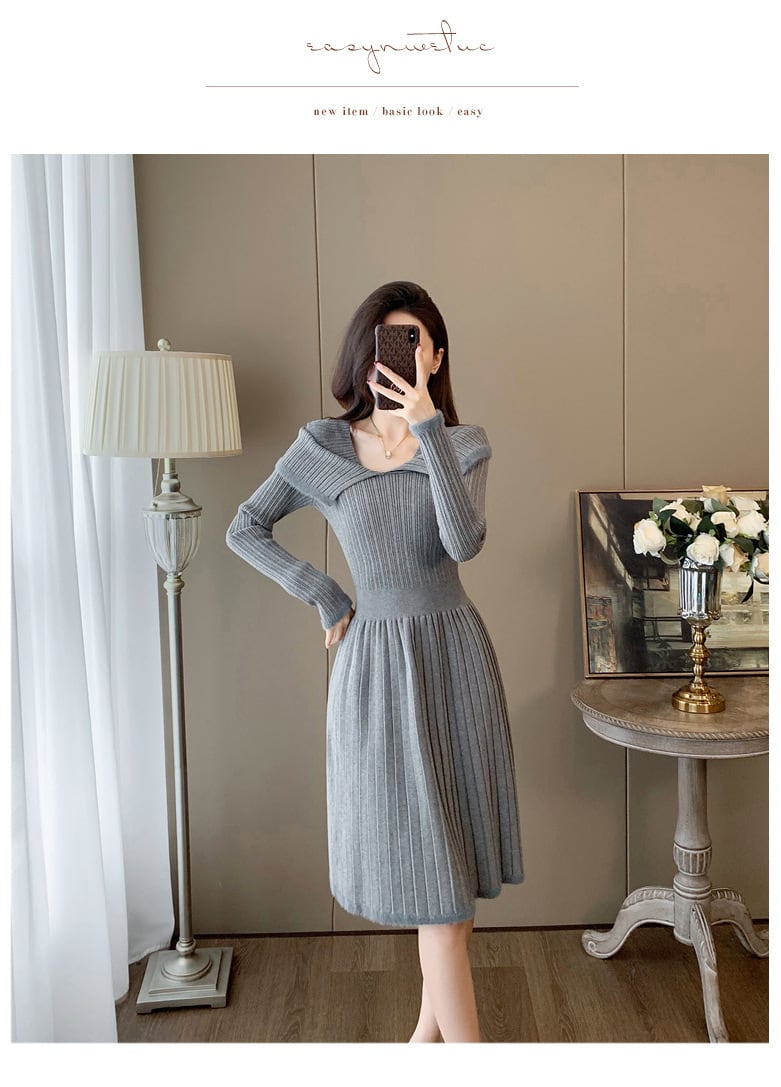 【dress】ニットワンピース　M25363