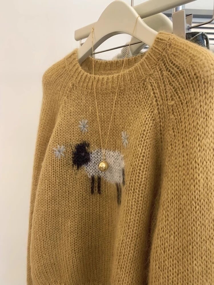 【tops】クルーネックニットセーター　M29289