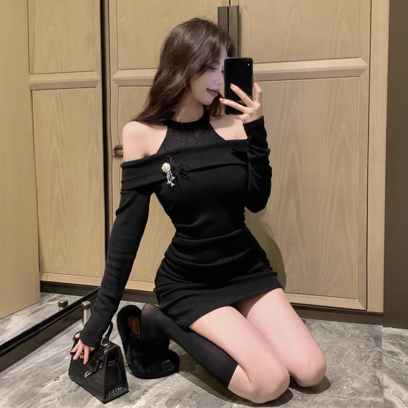 【dress】オフショルダーワンピース　M28883
