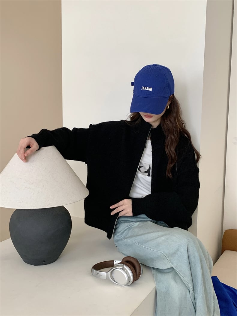 【outer】Wジップニットカーデ　M25985