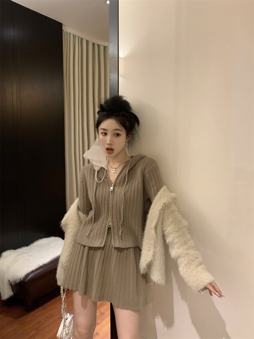 【outer】シャギーニットカーデ　M28549