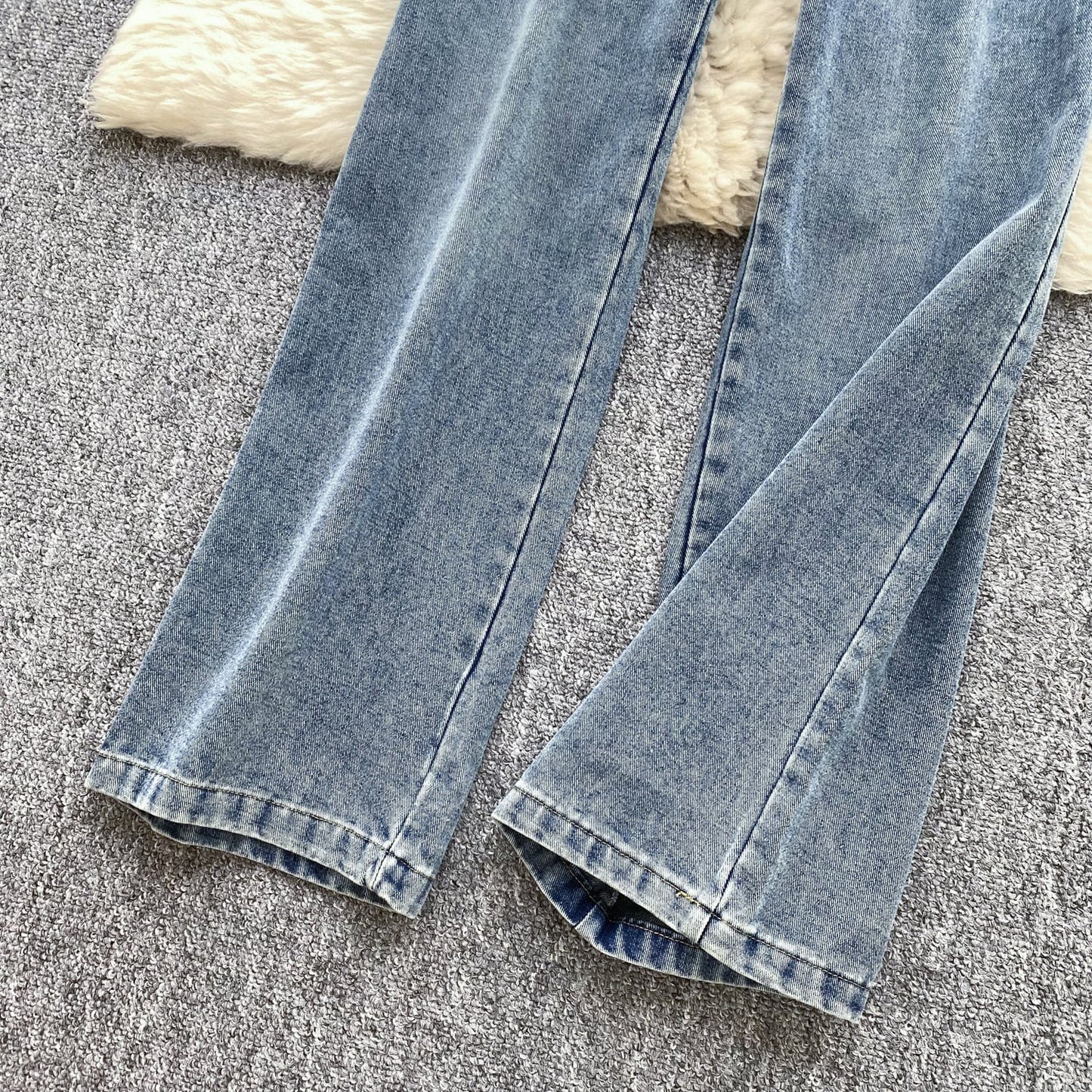 【set】シャツトップス×サロペットデニムパンツセット　M29710