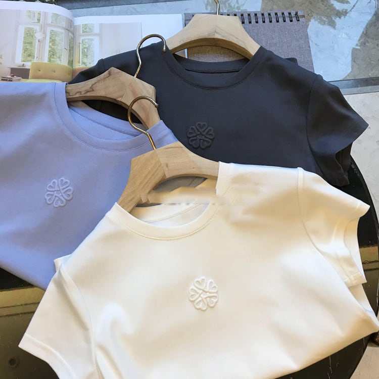 【tops】ラウンドネック半袖ＴシャツF7537