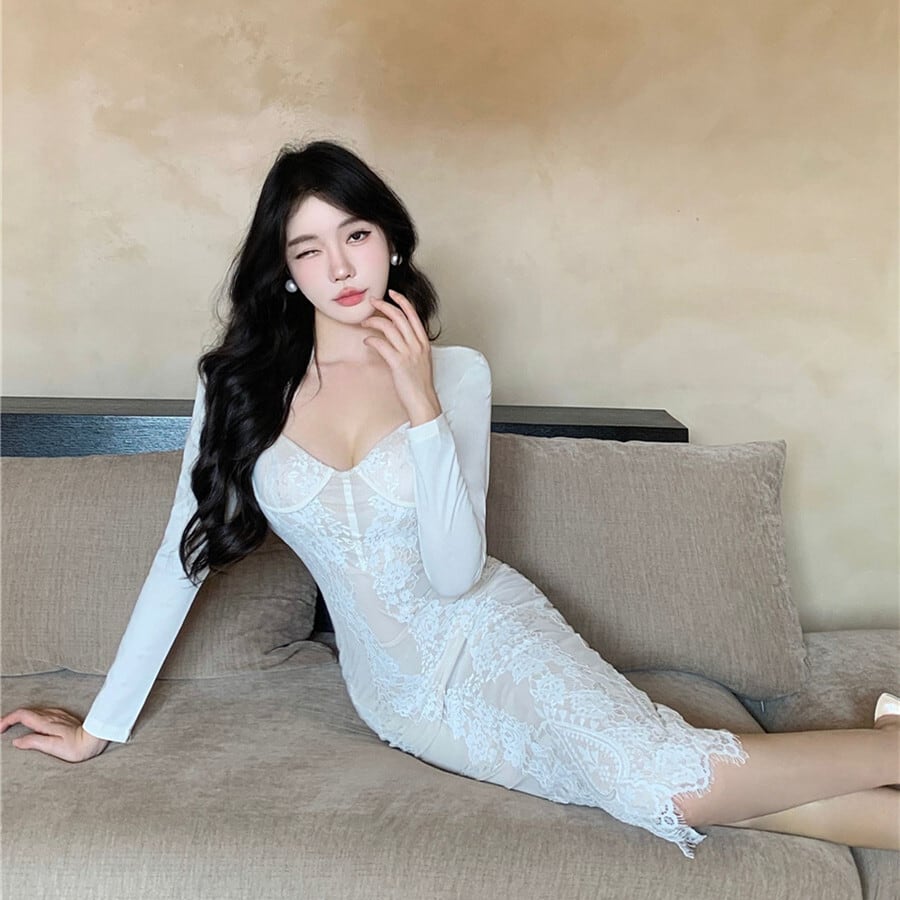 【dress】レースデートワンピース　M27429