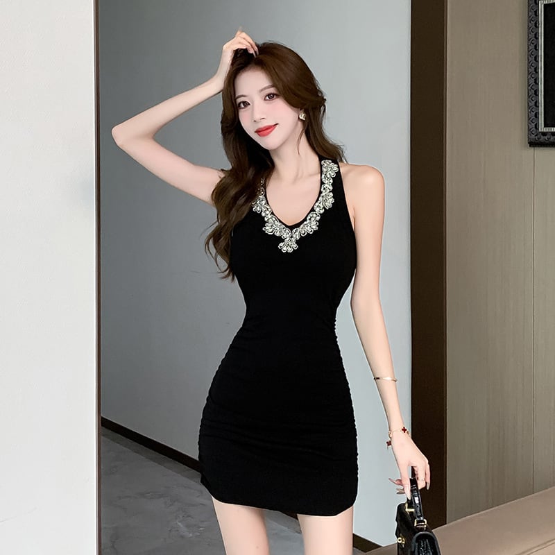 【dress】ビジューワンピース　M24586