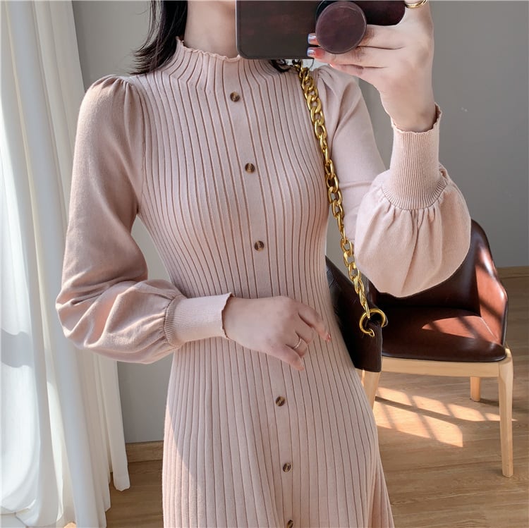 【dress】ニットワンピース　M25449