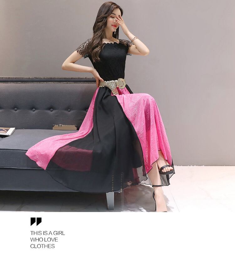 【dress】ファッション気質満点エレガントプリント体型カバー着痩せワンピース G0533