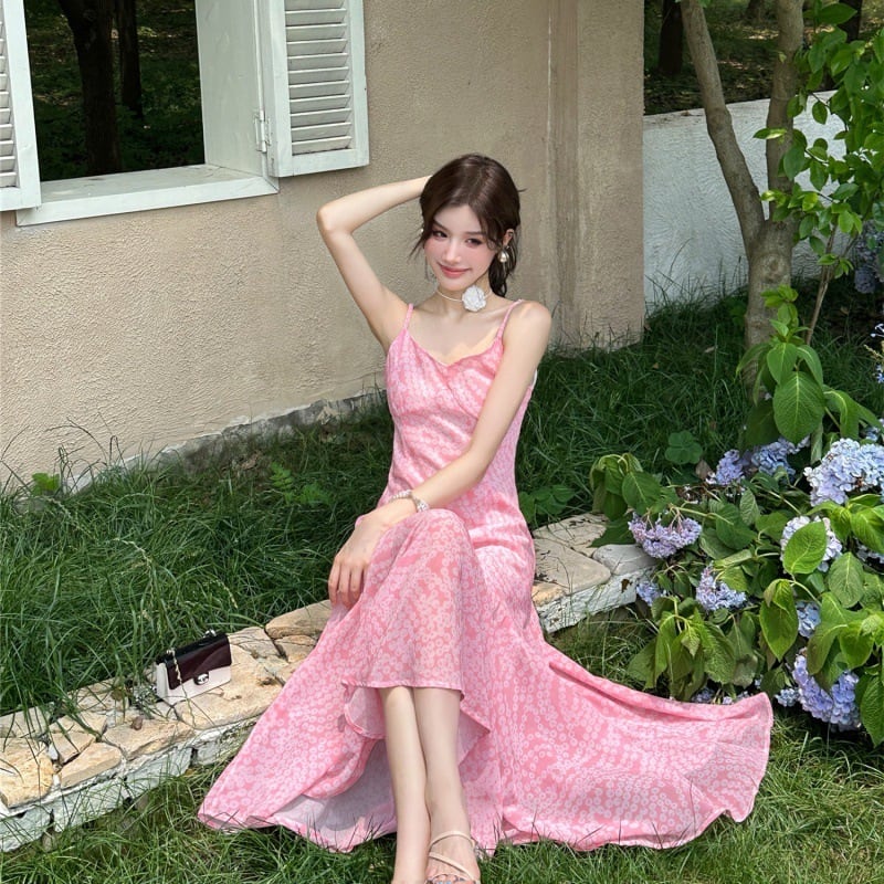 【dress】プリントキャミワンピース　M25043