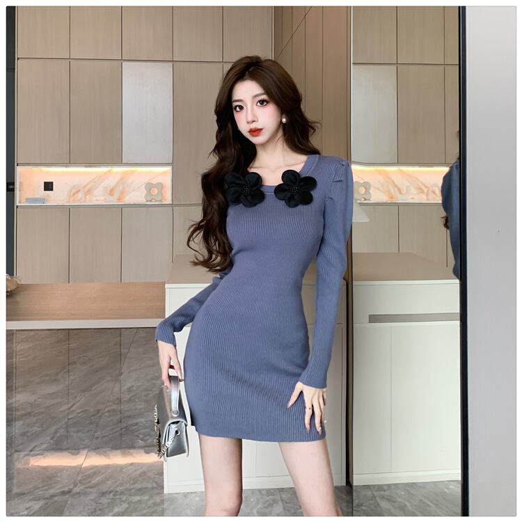 【dress】ニットワンピース　M19060