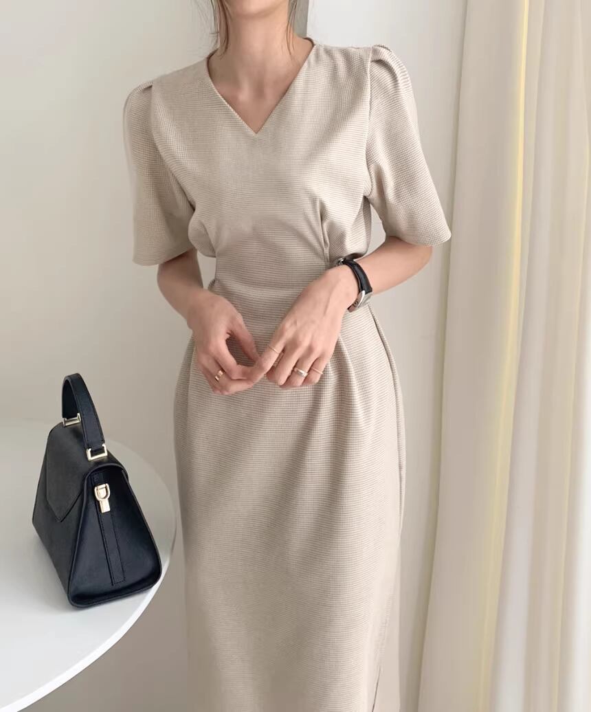 【dress】半袖ゆったりワンピースF7472