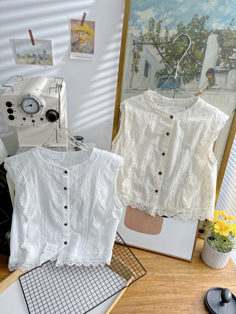 【tops】レースベスト　M24867