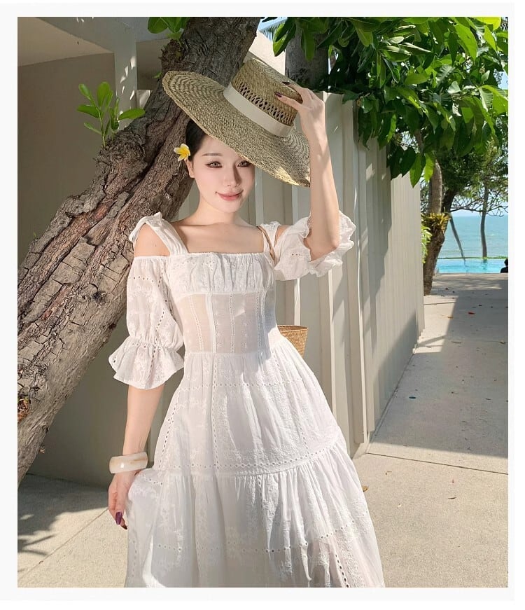 【dress】刺繍デートワンピース　M30099