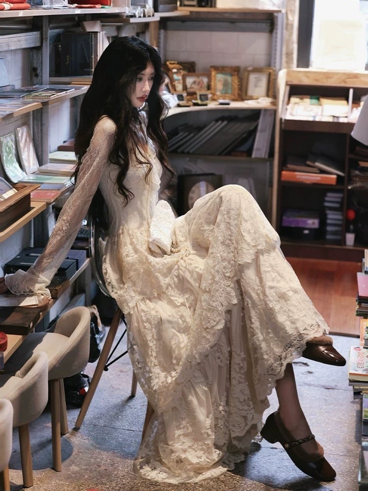 【dress】ティアードレースワンピース　N3470