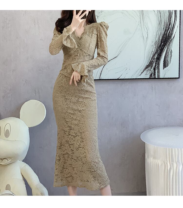 【set】レーストップス×スカートセット　M18917