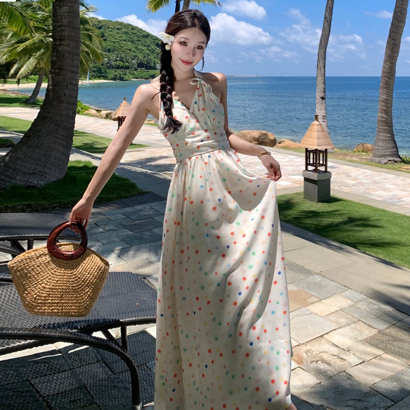 【dress】ホルターネックワンピース　M25231