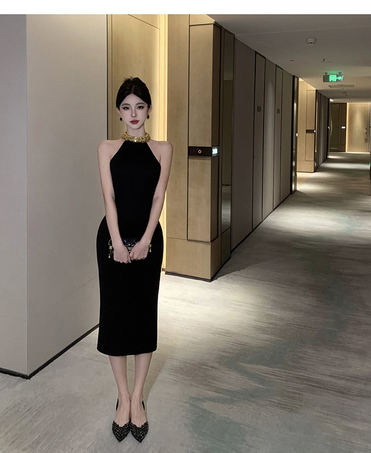 【dress】ホルターネックワンピース G20086