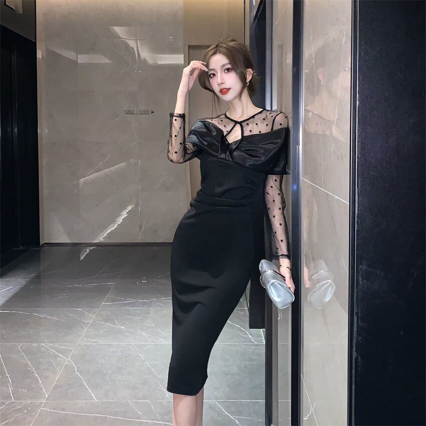 【dress】ドッキングワンピース　M18646