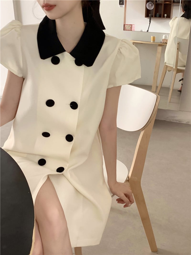 【dress】パフスリーブワンピース G20505