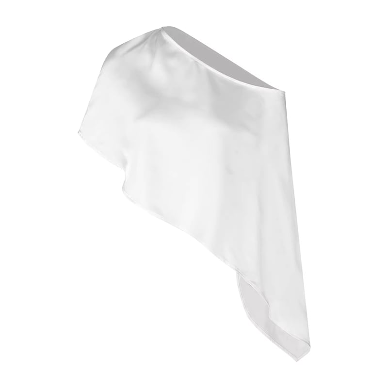 【tops】ワンショルダーサテントップス Q8507