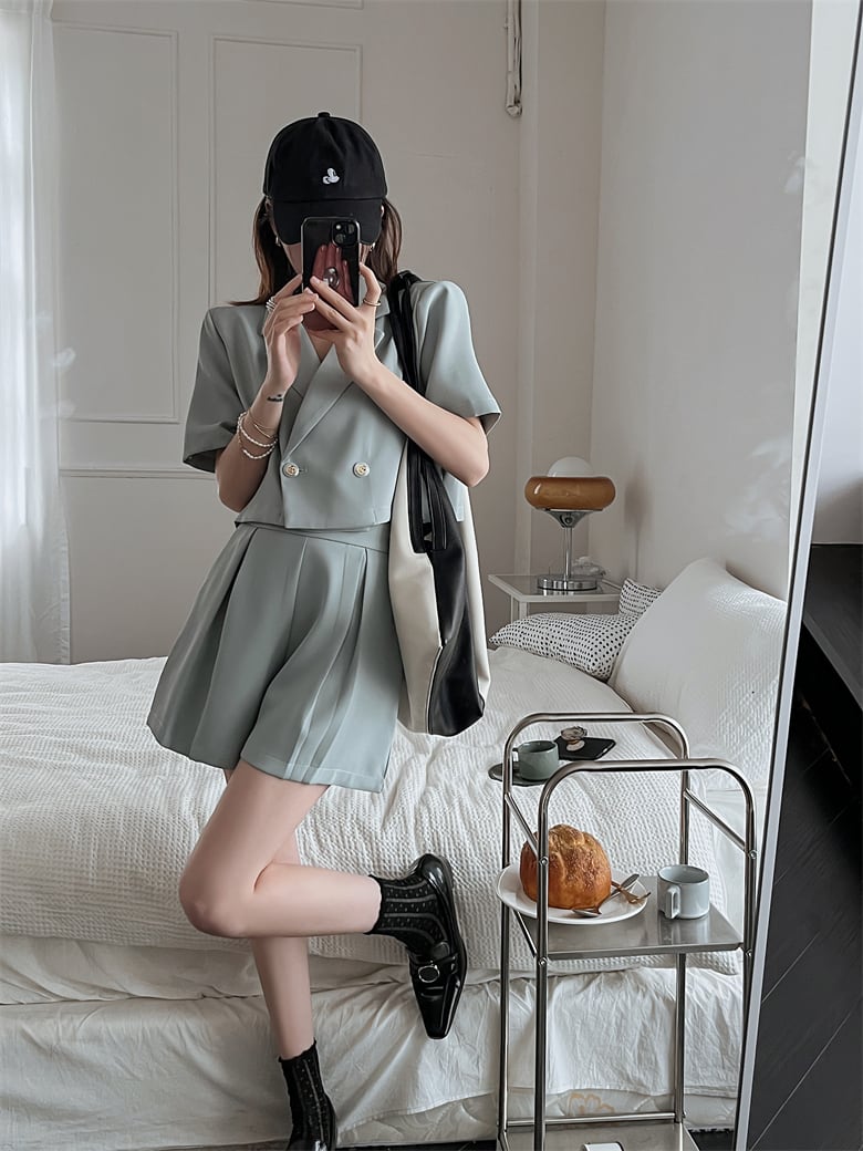 【set】スーツジャケット×ショートパンツセット　M24665