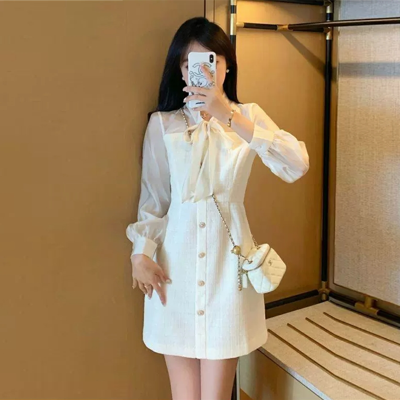 【dress】高級感リボンワンピース G19495