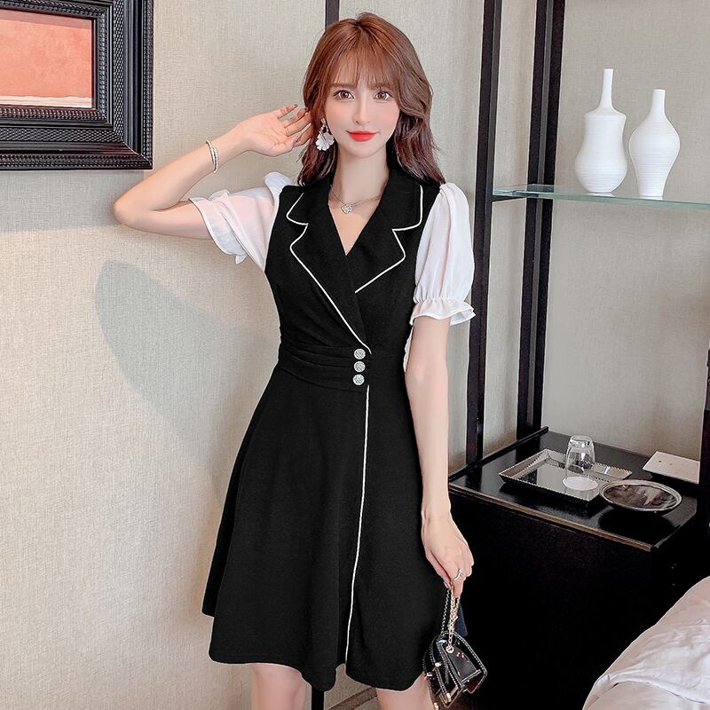 【dress】ファッションand清新!気質満点レトロスウィート着痩せワンピース G1506