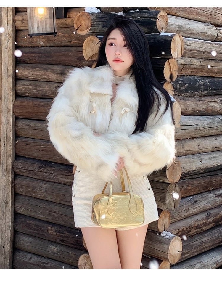 【outer】ファーショートコート　M27342