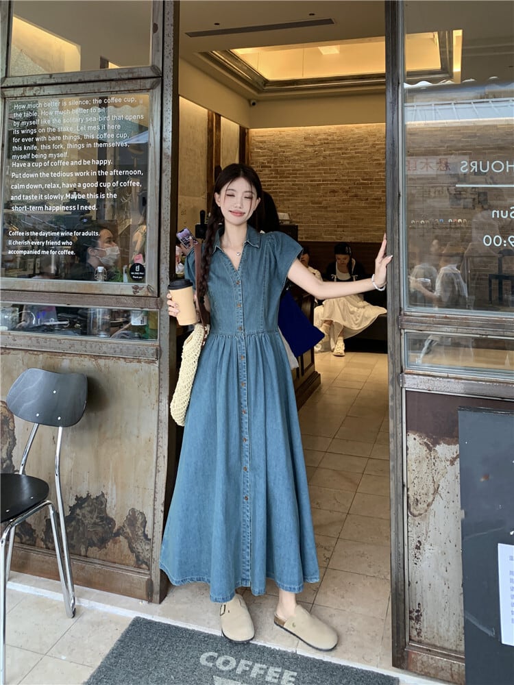 【dress】デニムワンピース　M24032