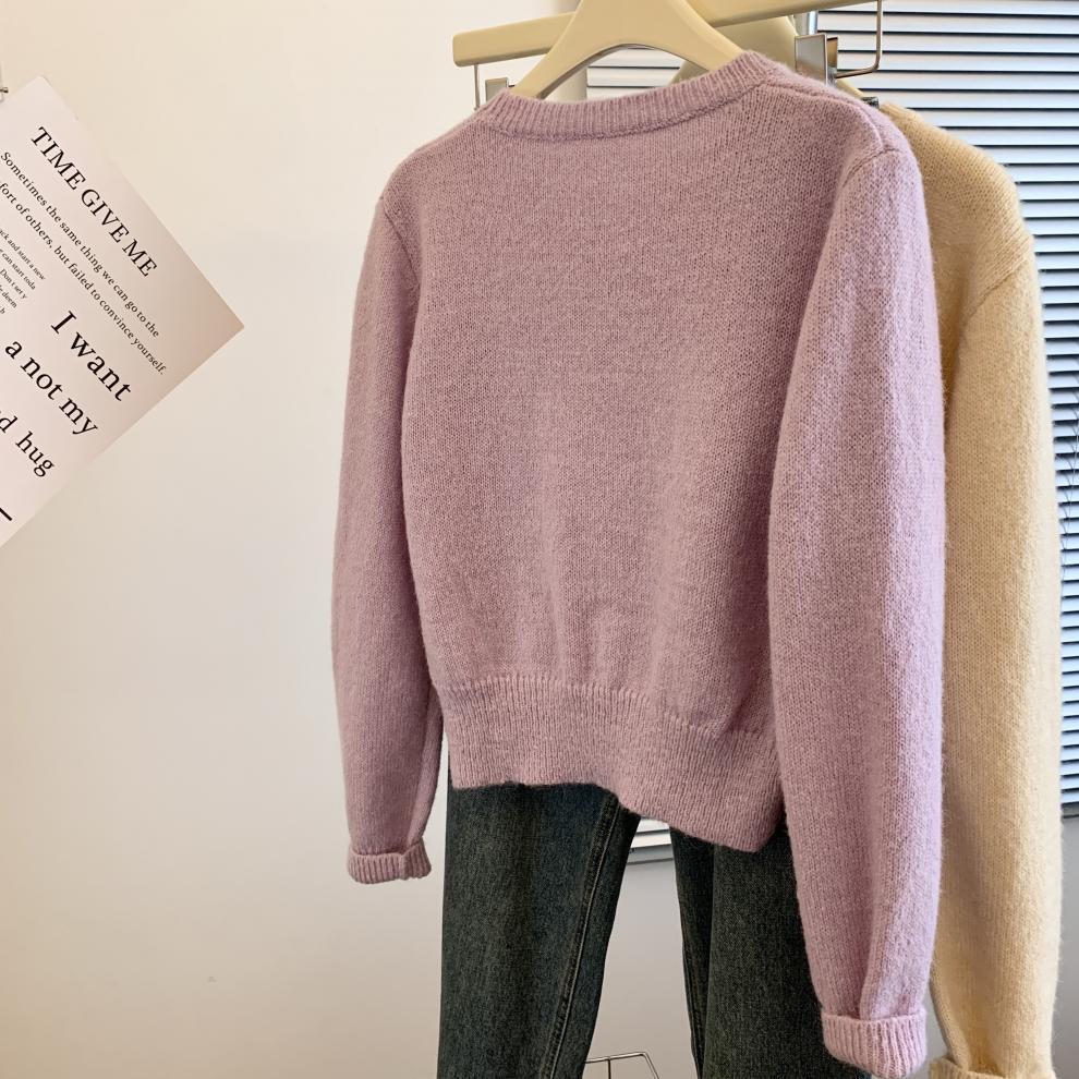 【tops】クルーネックニットセーター　M29253