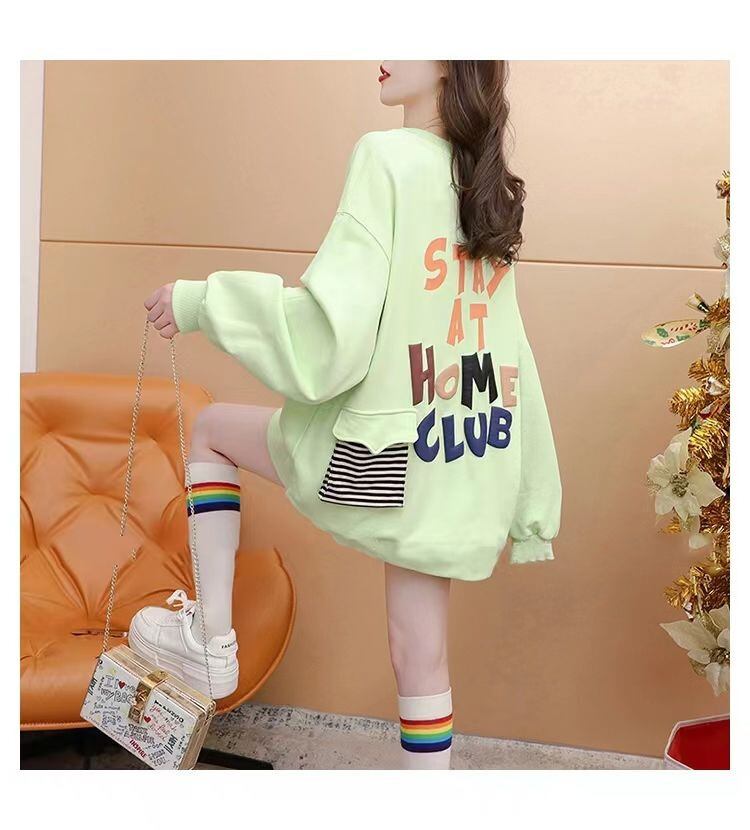【tops】クルーネックパーカー　M18556