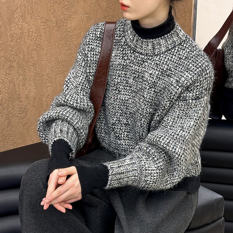 【tops】ニットトップス Q6965