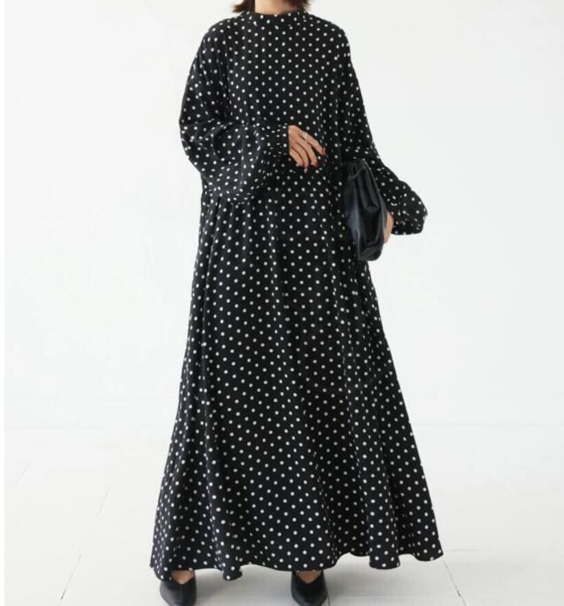 【dress】ドット柄カジュアルワンピース　M29612