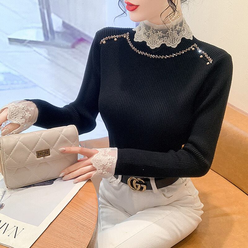 【tops】ドッキングニットトップス　M27425