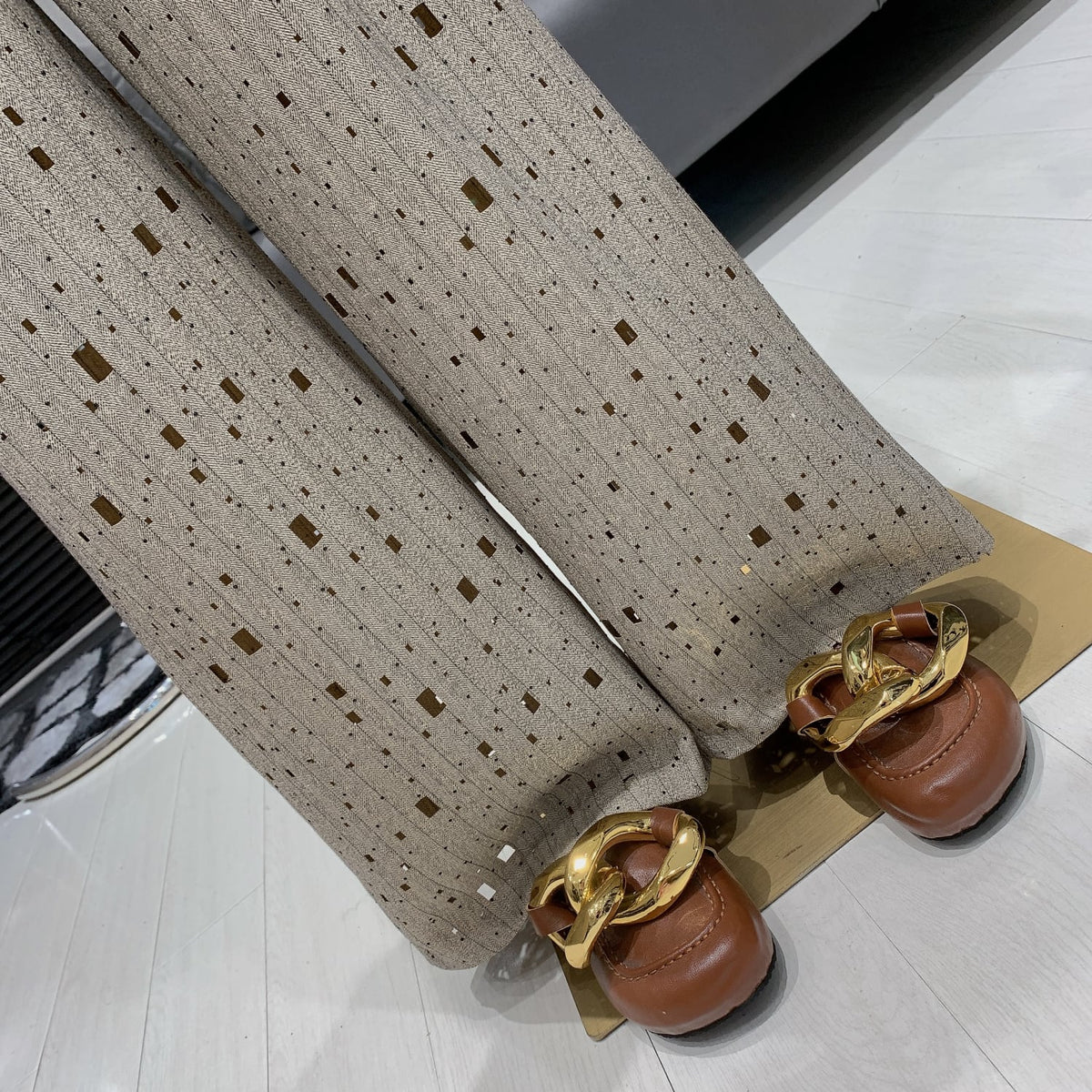 【set】ノースリーブトップス×ワイドパンツセット　M24990