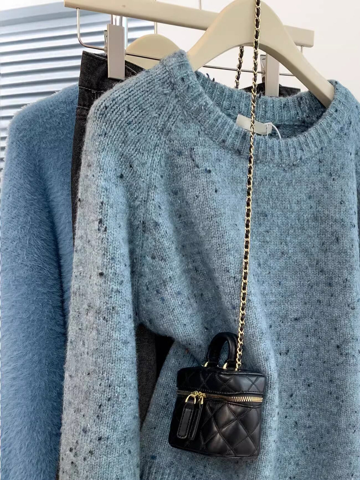 【tops】クルーネックニットセーター　M29244