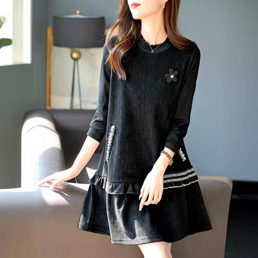 【dress】ビーズフリルワンピース G20260