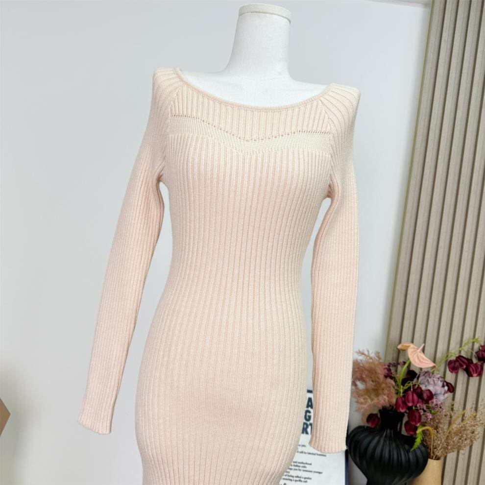 【dress】マーメイドニットワンピース　M28346