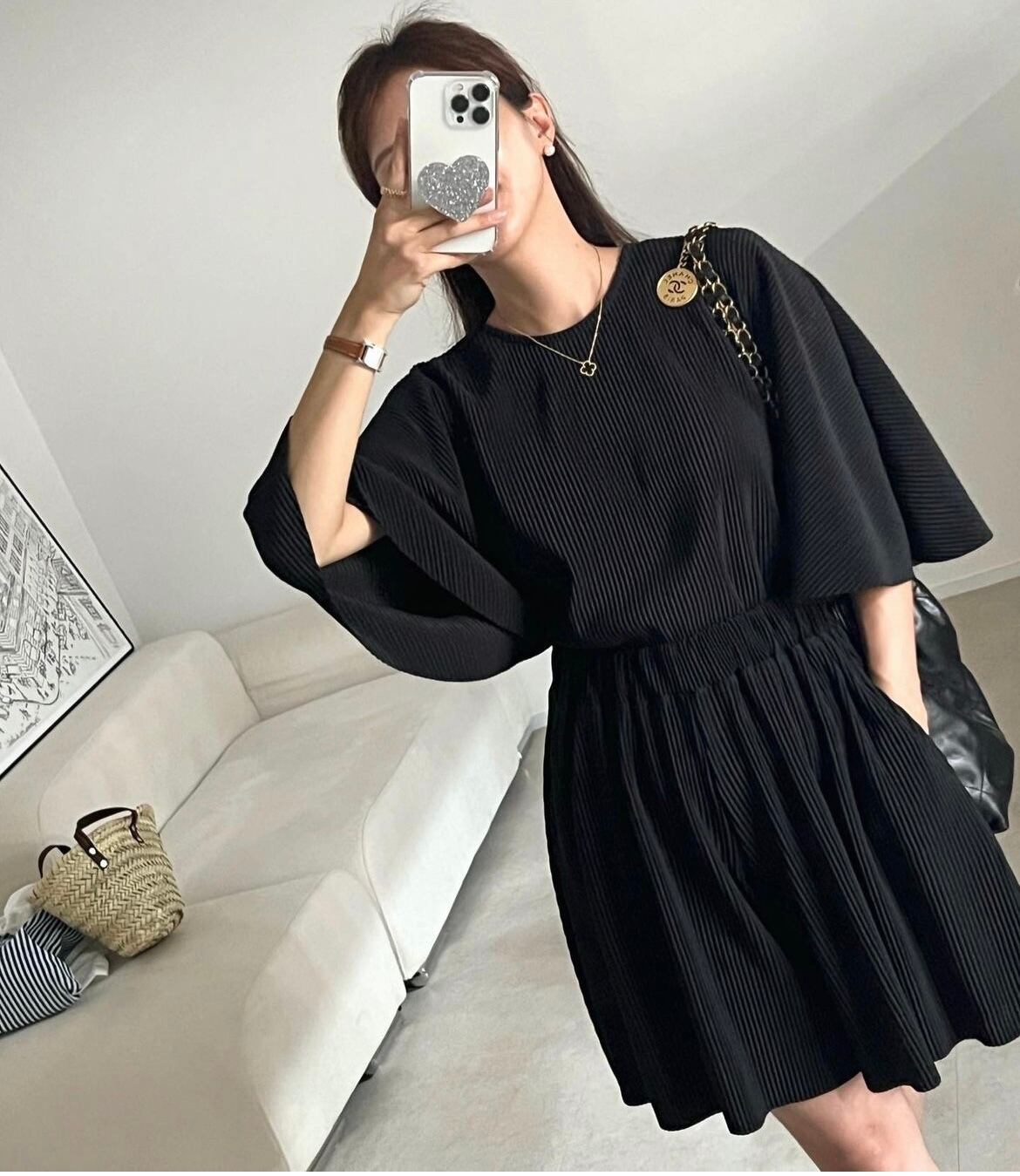 【set】Tシャツ+ショートパンツ２点セットG21375