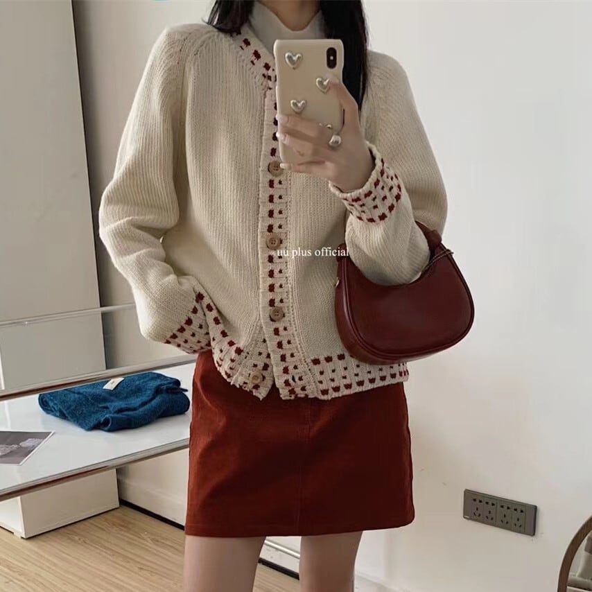 【outer】ニットカーデ　M27193