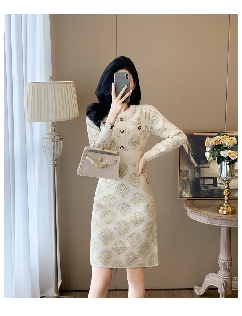 【dress】ニットワンピース　M27644
