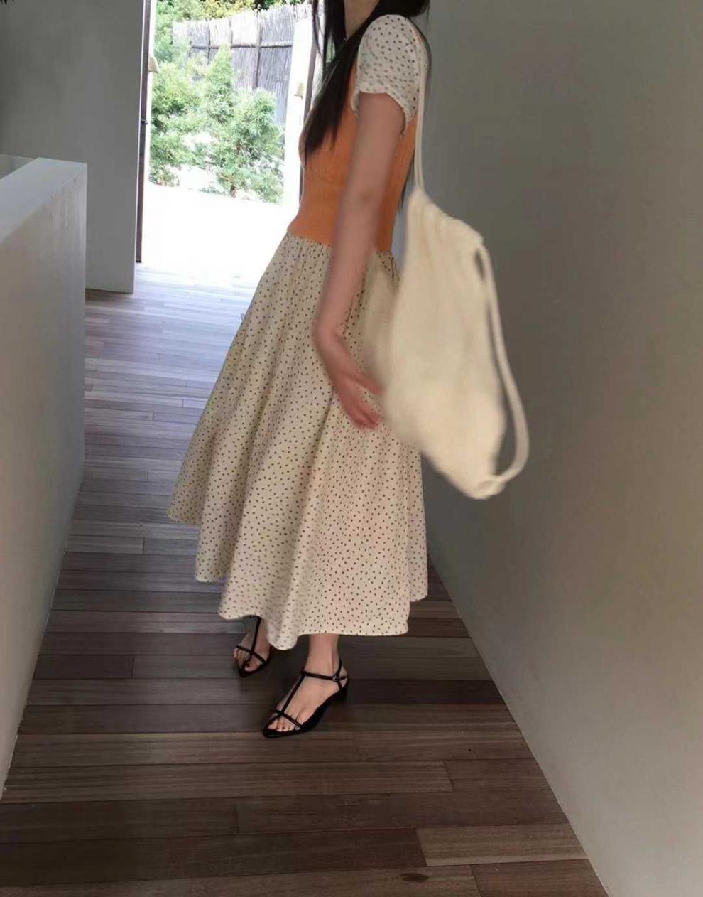 【dress】ギャザー花柄ワンピース G20230