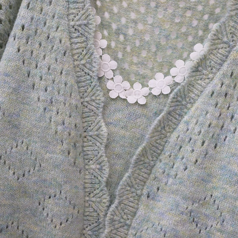 【set】ニットカーデ×キャミワンピースセット　M25760